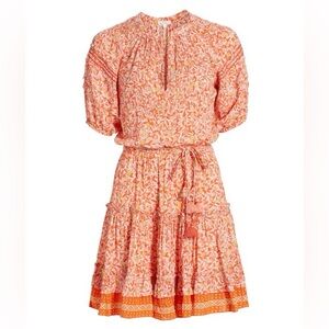 Poupette St Barth Bona lemon print mini dress